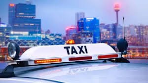Comparison of local taxi service and ride-sharing apps showing reliability and local knowledge advantages